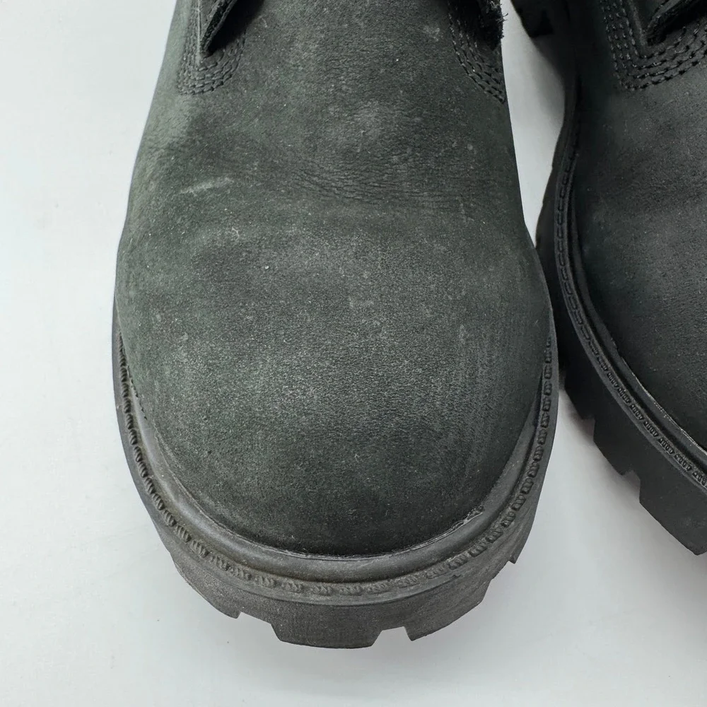 Timberland Black Leather Boot Junior 6.5M Waterproof Insulated Gorpcore Workwear